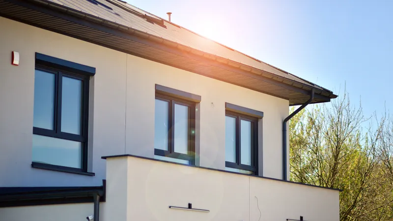 Kunststoff-Aluminium-Fenster Außenansicht